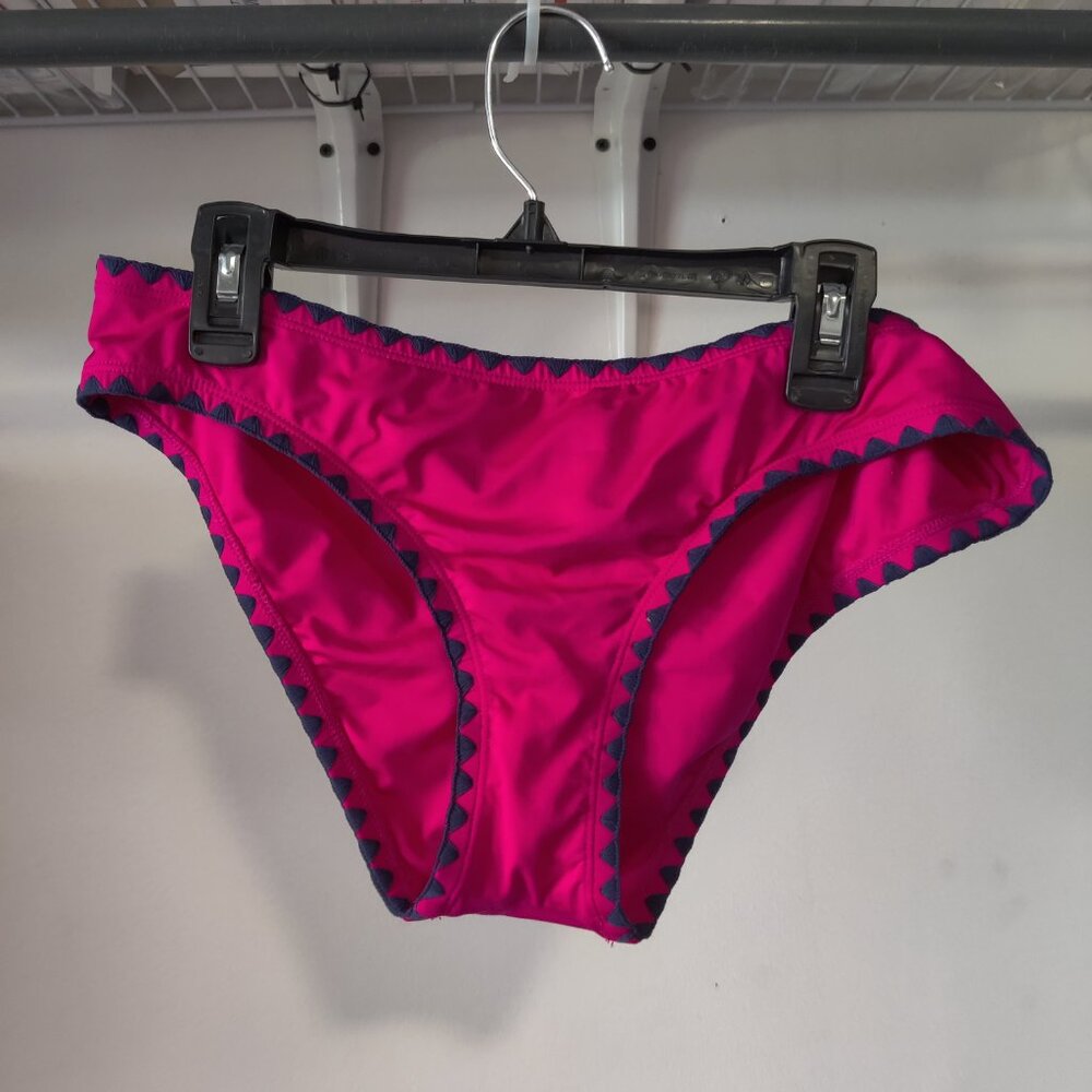 NWoT Lucky Brand Women Ribbed Hipster Bikini Bottoms Red Size M $40 10HL153